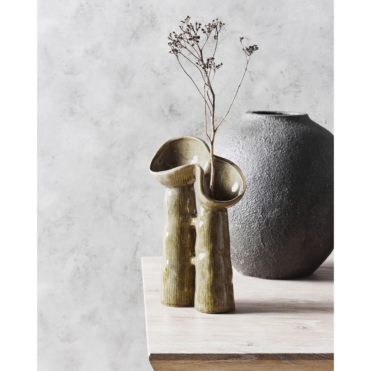 Beliani Vase - Vert