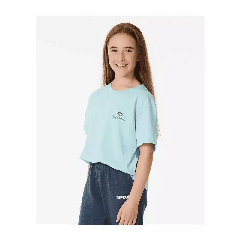 Teeshirt junior RIPCURL Shore Break Tee -Girl Light Blue