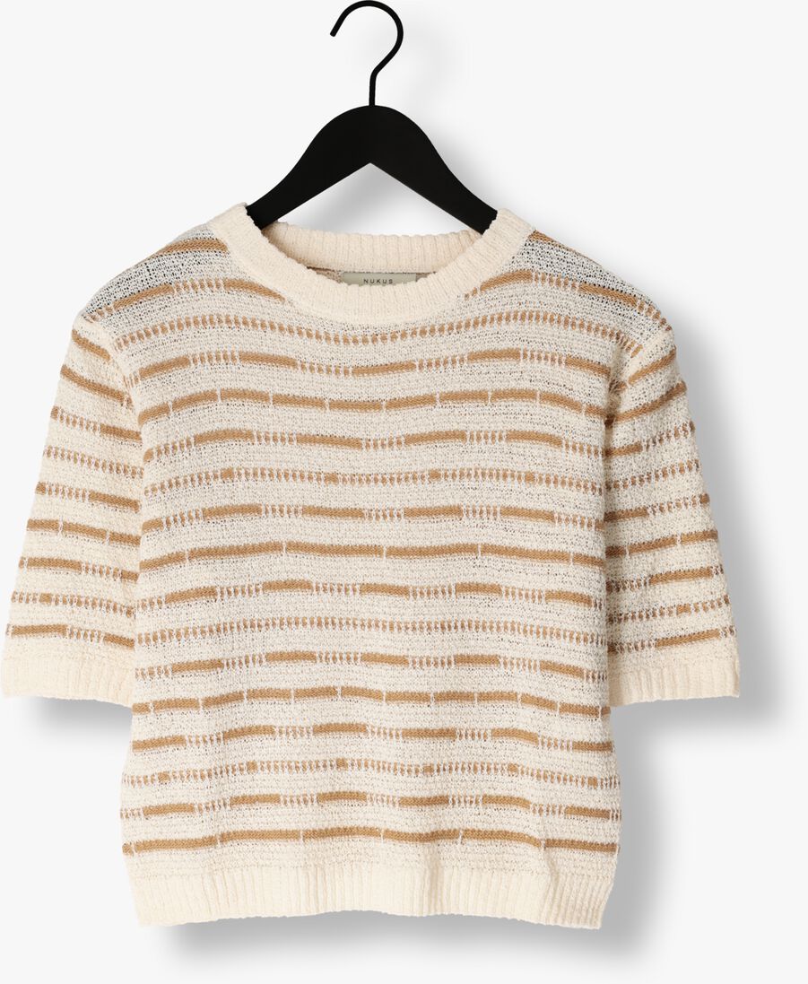 NUKUS zand nukus trui vinna pullover ss stripe