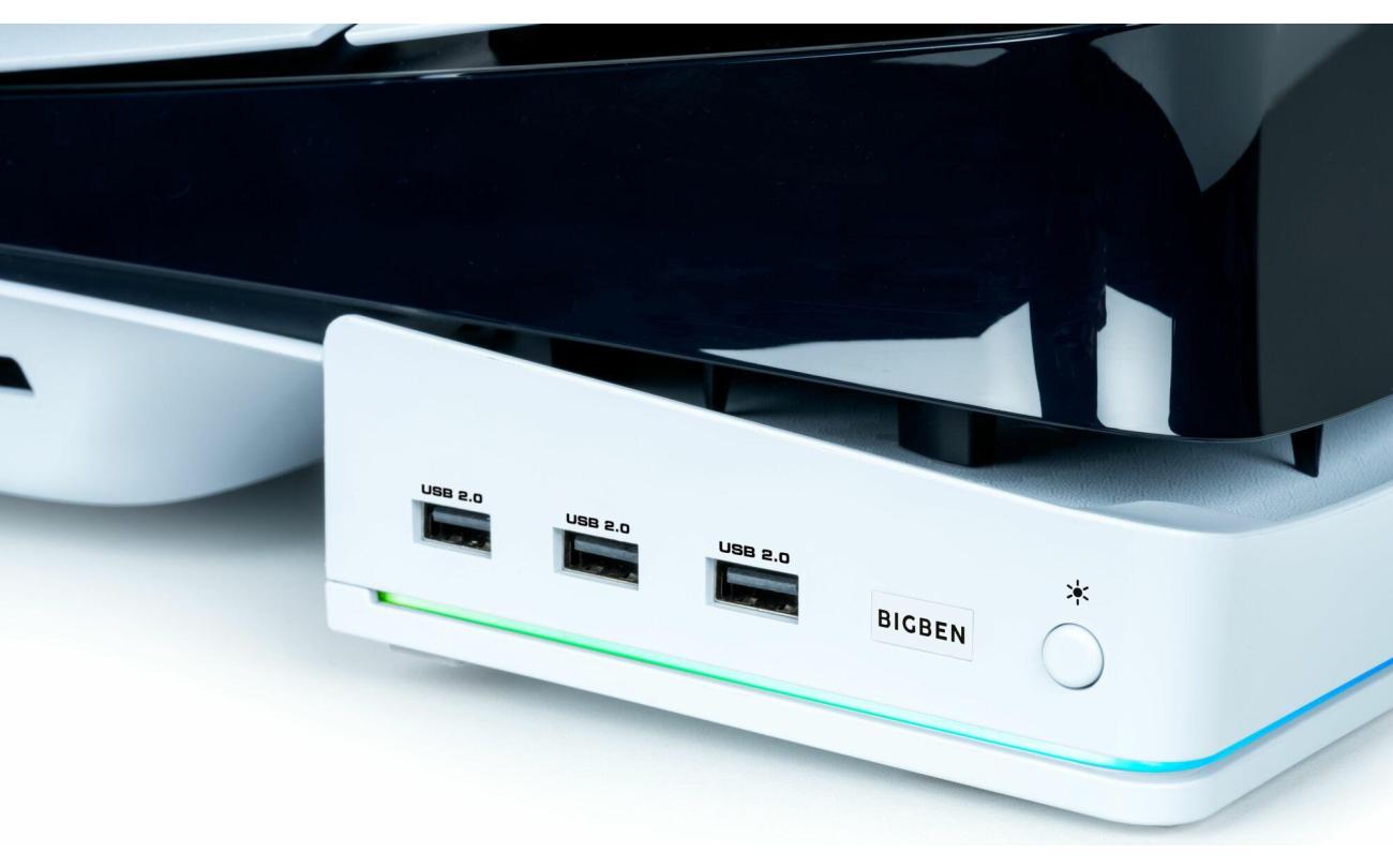 PS5 Slim Horizontal Console Stand & Charging Station