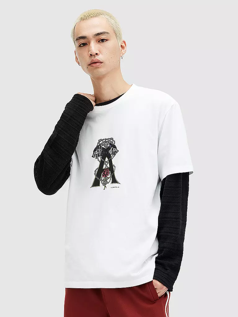 ALLSAINTS T-Shirt WULFANE weiss