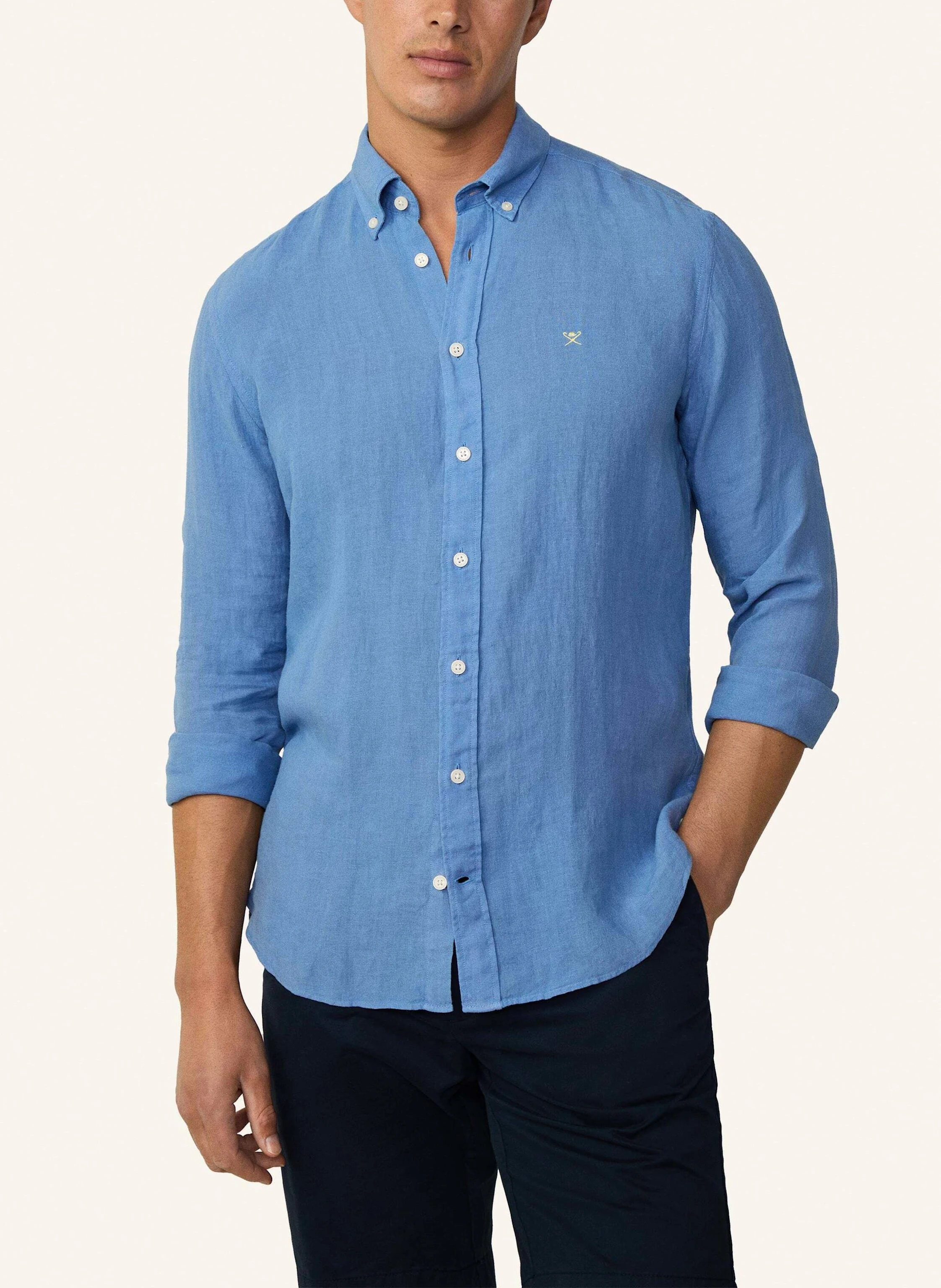 HACKETT LONDON Freizeithemd ESS GMD LINEN BRPT