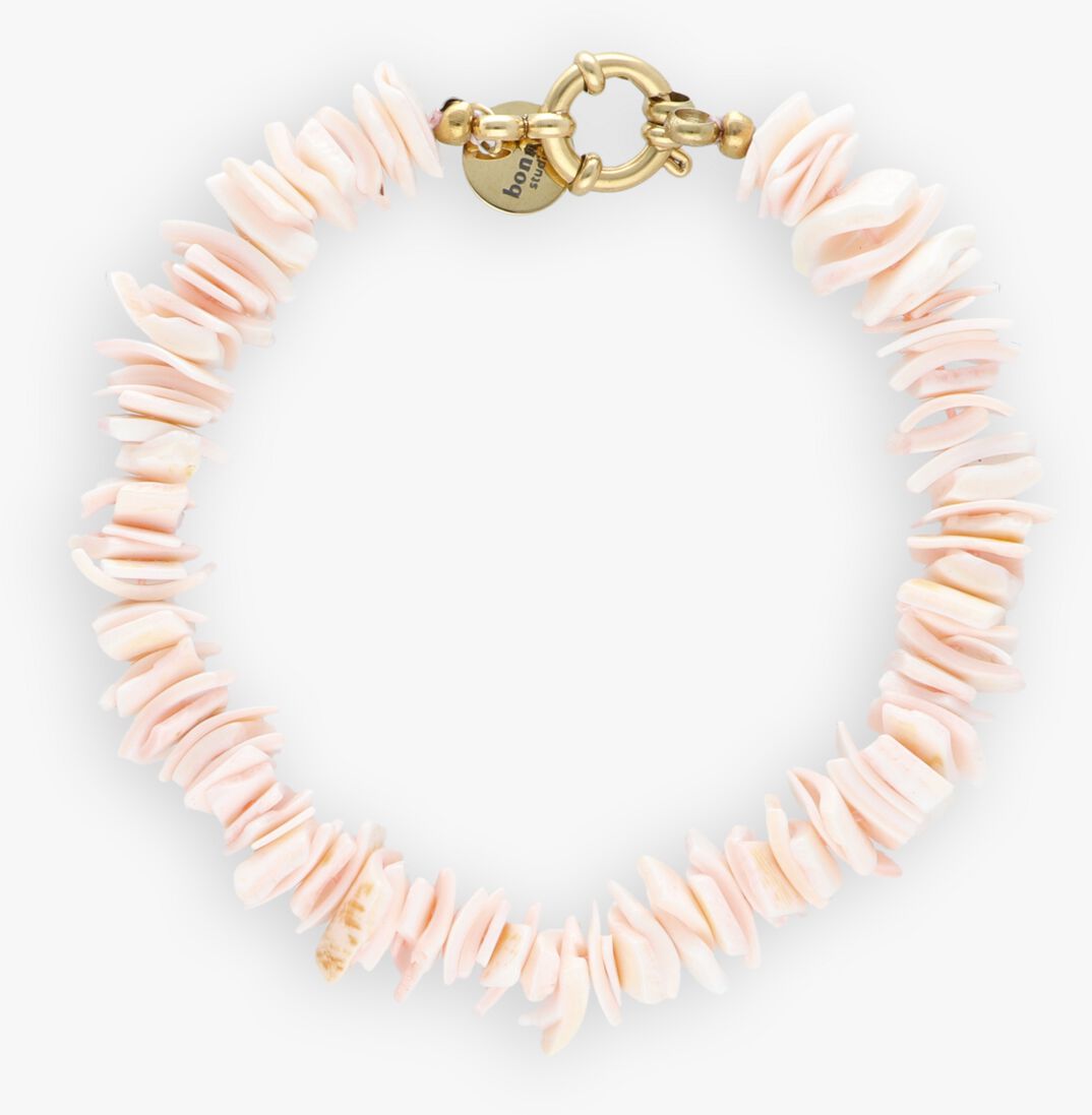roze bonnie studios armbanden pink shell bracelet