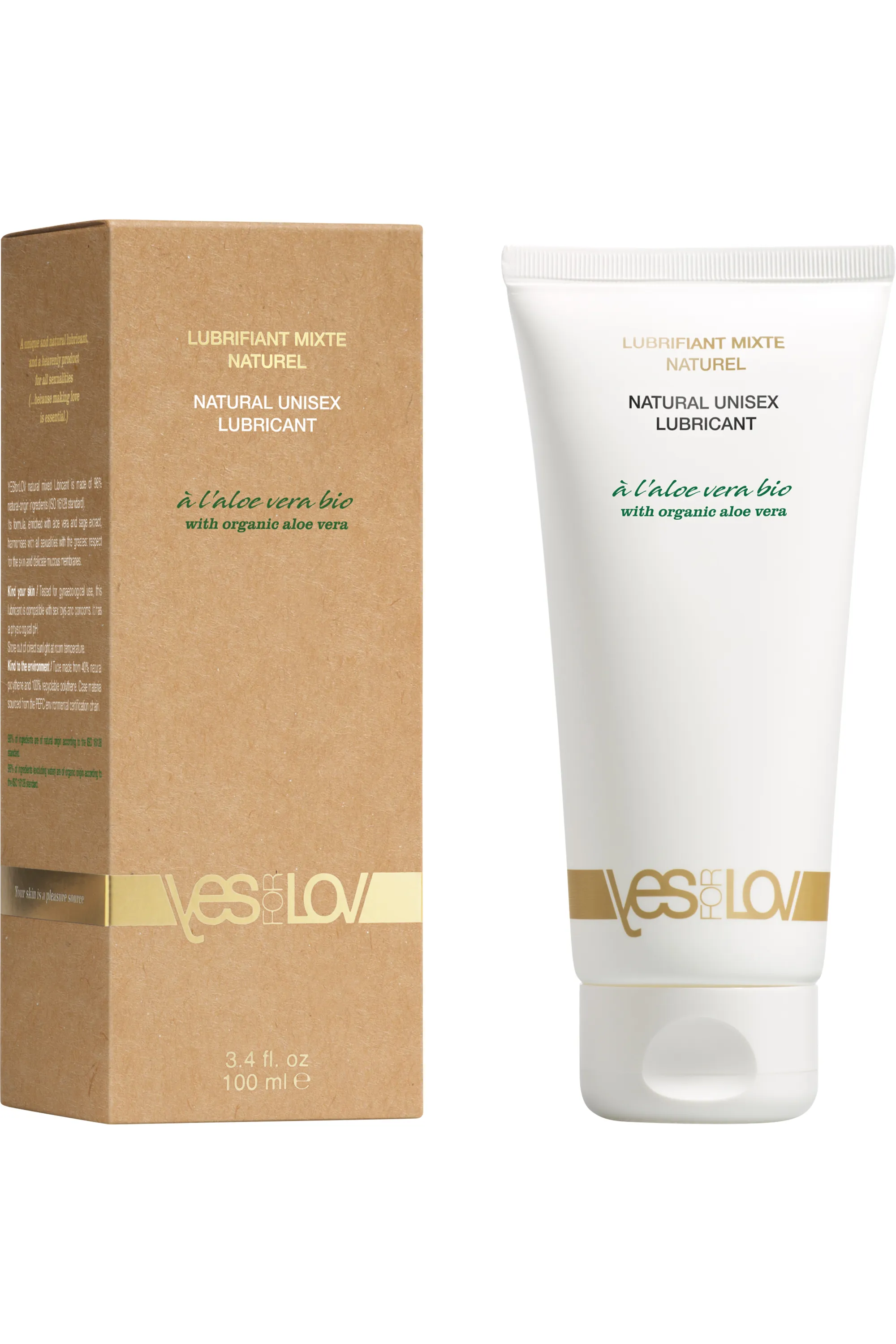 YESforLOV Lubrifiant naturel à l’aloe vera bio-100 ml
