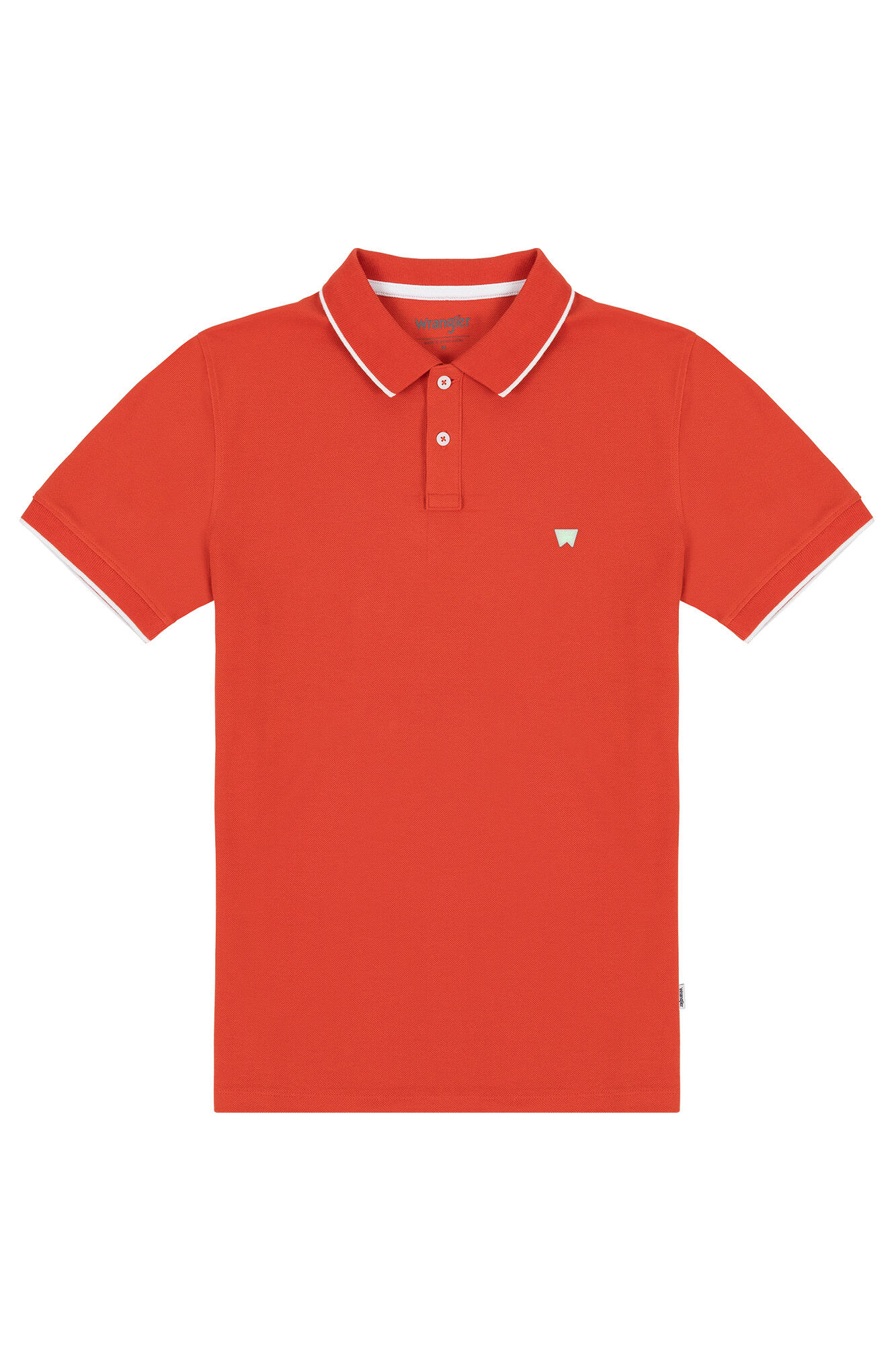 Camisa polo de manga curta padrão - Coral