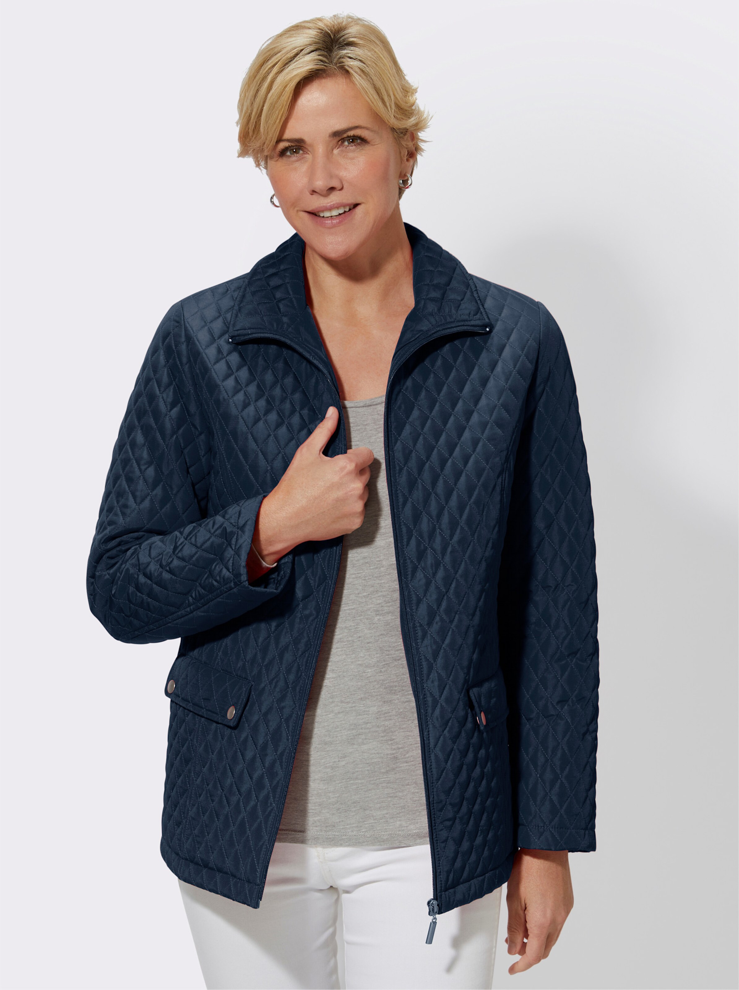 Steppjacke mit großen Taschen