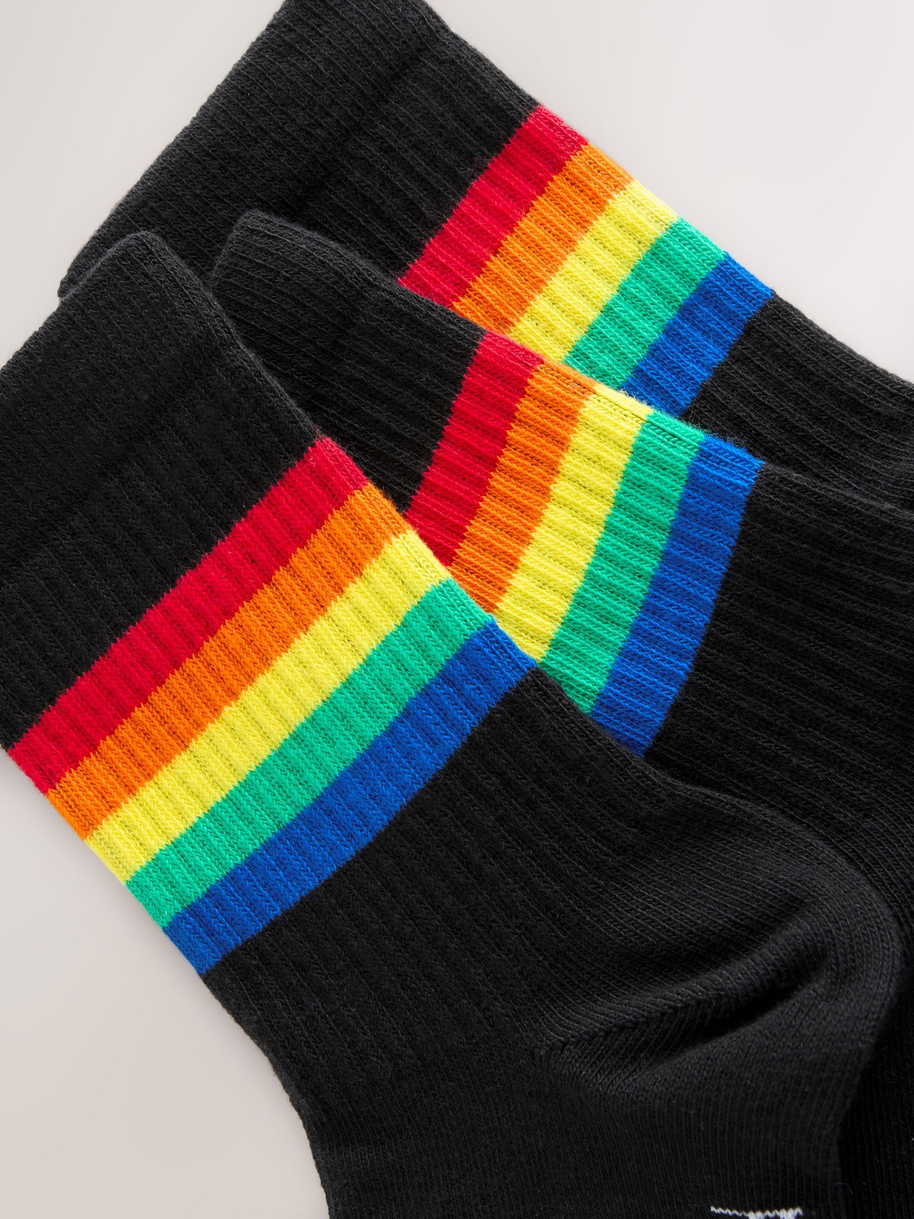 Felle regenboogkleuren - Little Bird by Jools Oliver set van 3 paar tubesokken met strepen