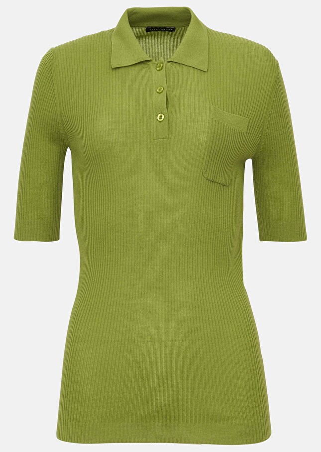 Pull Pamvert en laine merino