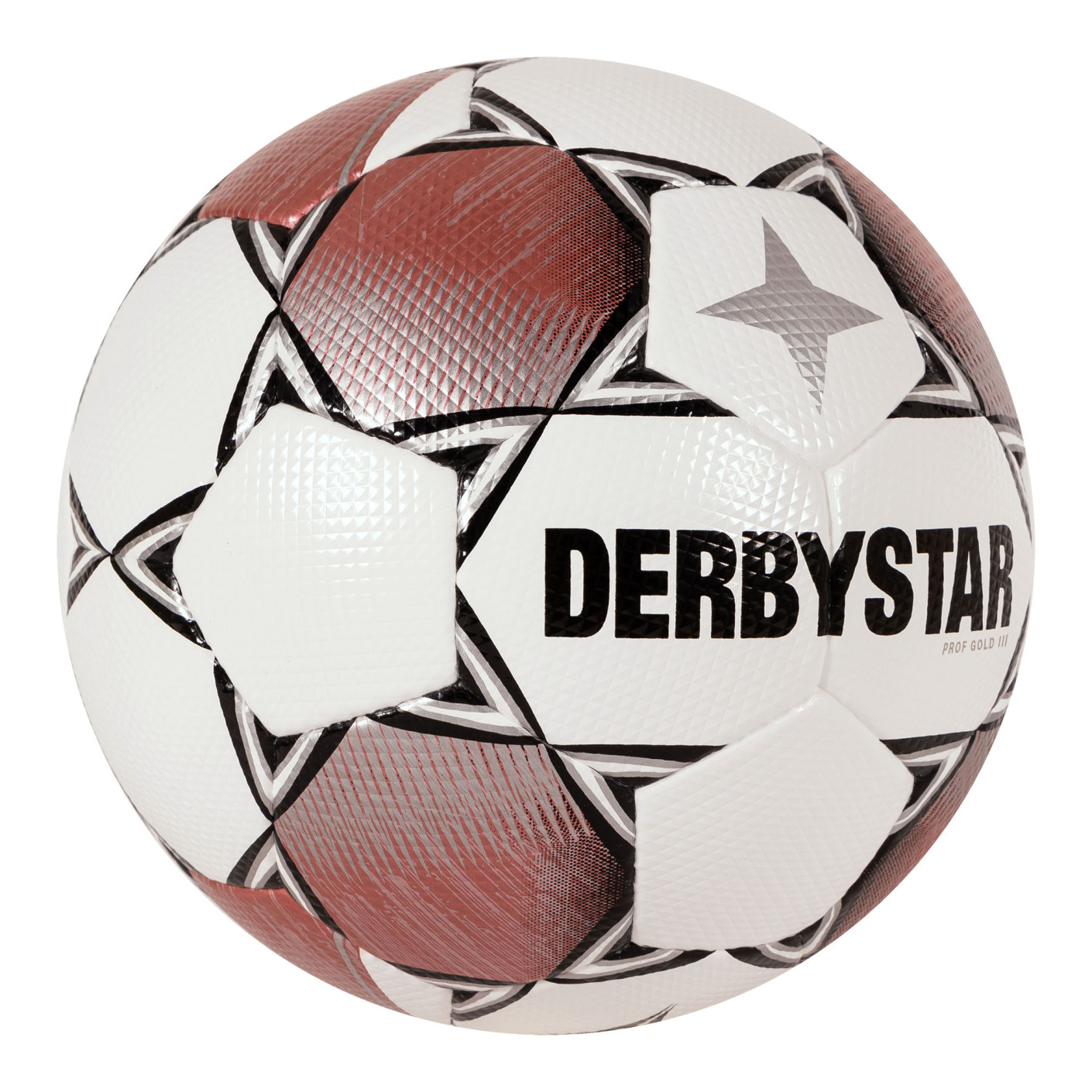 Derbystar Prof Gold III Voetbal Maat 5 Wit Roze Zwart
