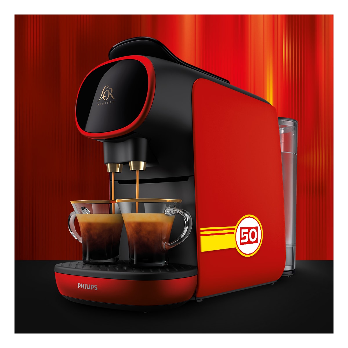 L OR Barista Passione kapselmaskin 4057884 (Rossa)