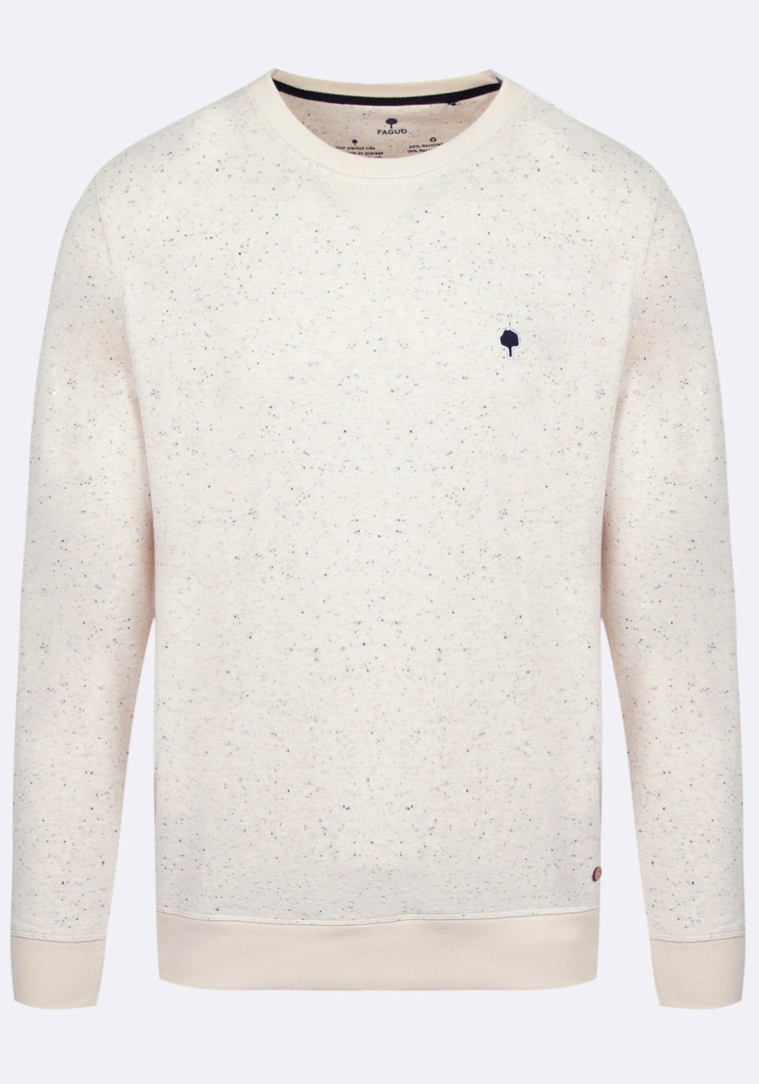 Faguo Pullover Donon Sweat Knit Ecru/Navy