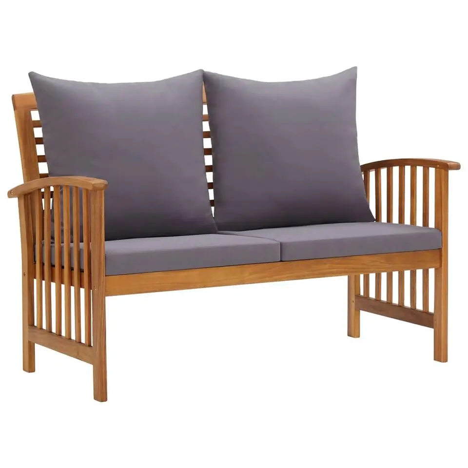 vidaXL - Tuinbank - Grijs - Hout