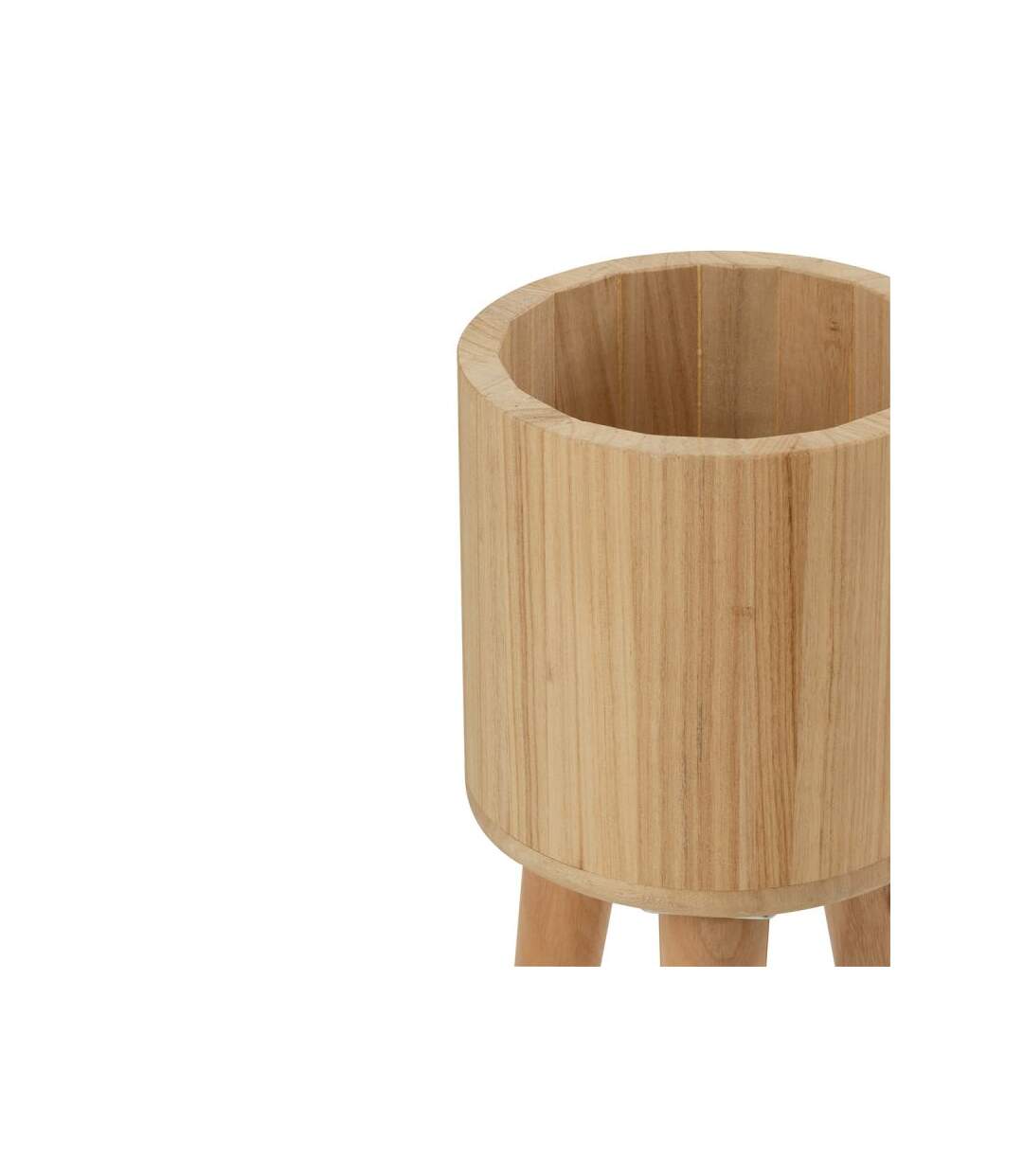 Paris Prix - Lot De 3 Cache-pots En Bois paul 49cm Naturel
