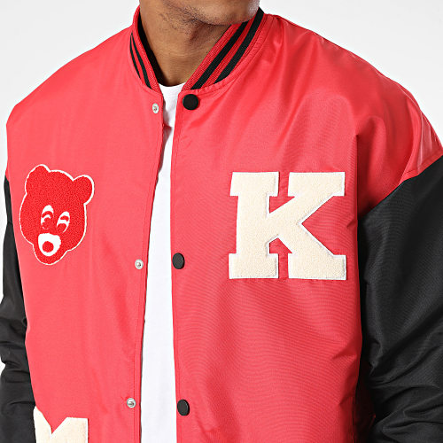 Veste Teddy LL2019 Rouge Noir