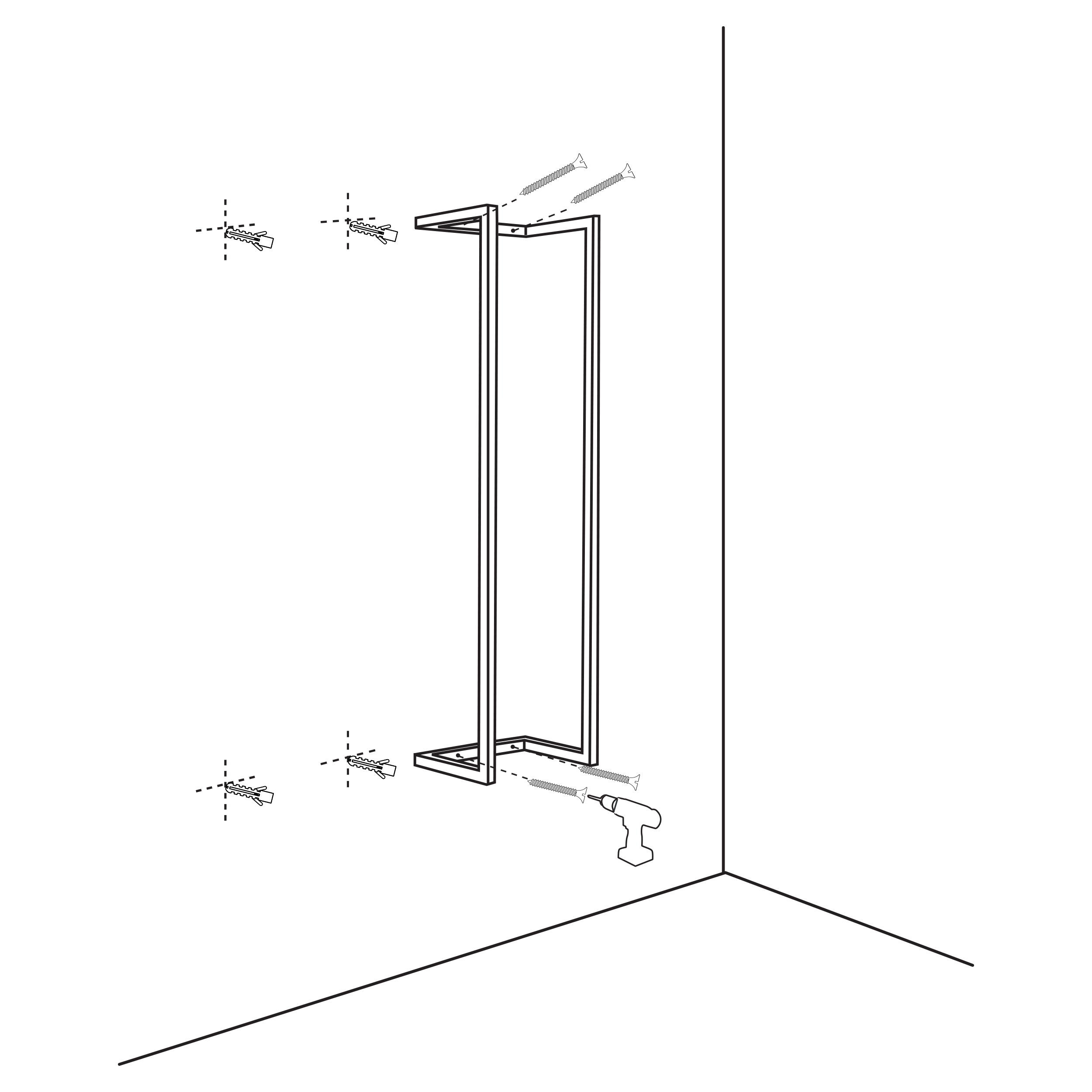 Differnz handdoekdrager 95x20cm mat wit