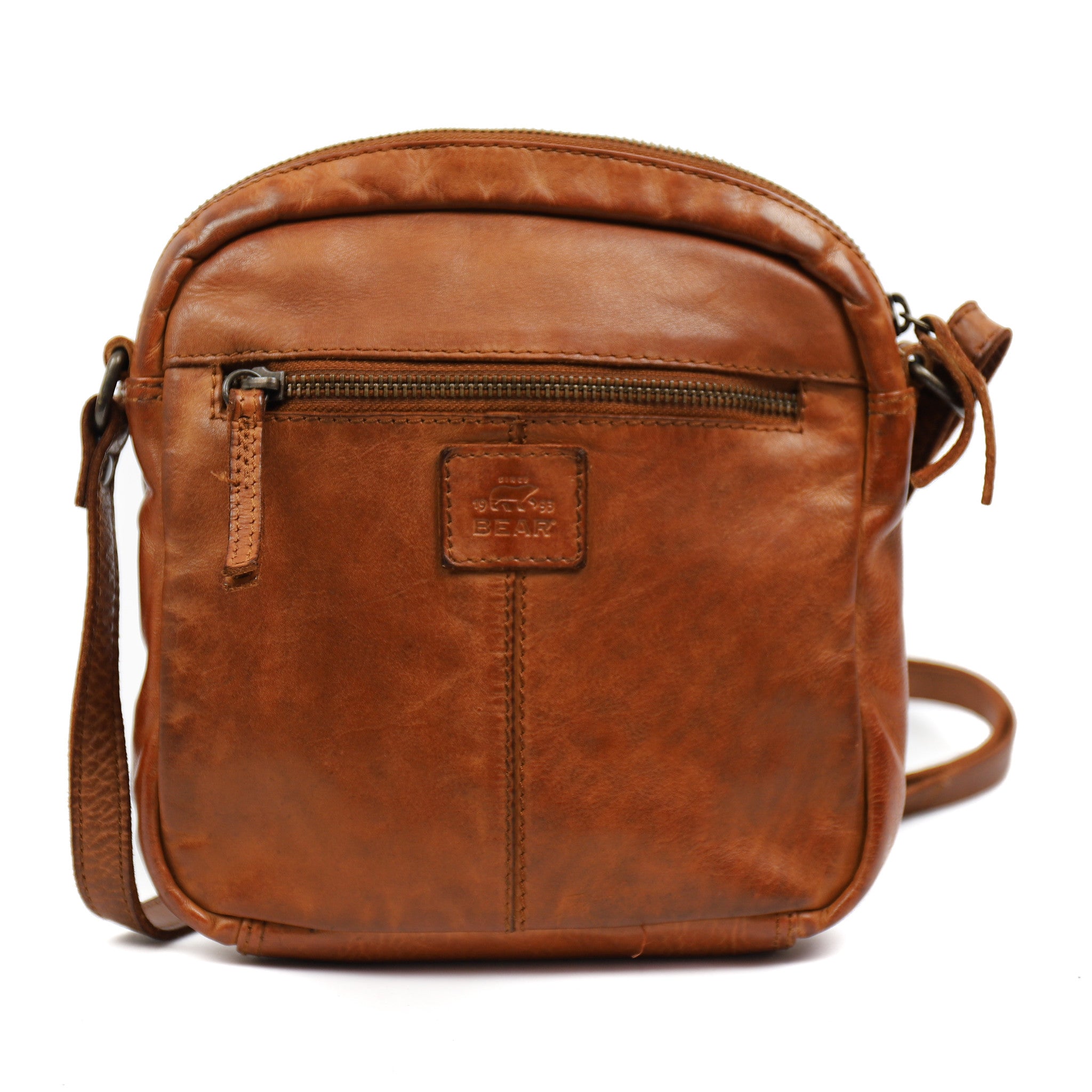 Schoudertasje 'Ray' cognac - CL 35952 Cognac