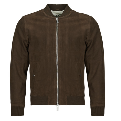 Selected - SLHARCHIVE BOMBER SUEDE JKT NOOS - Marron