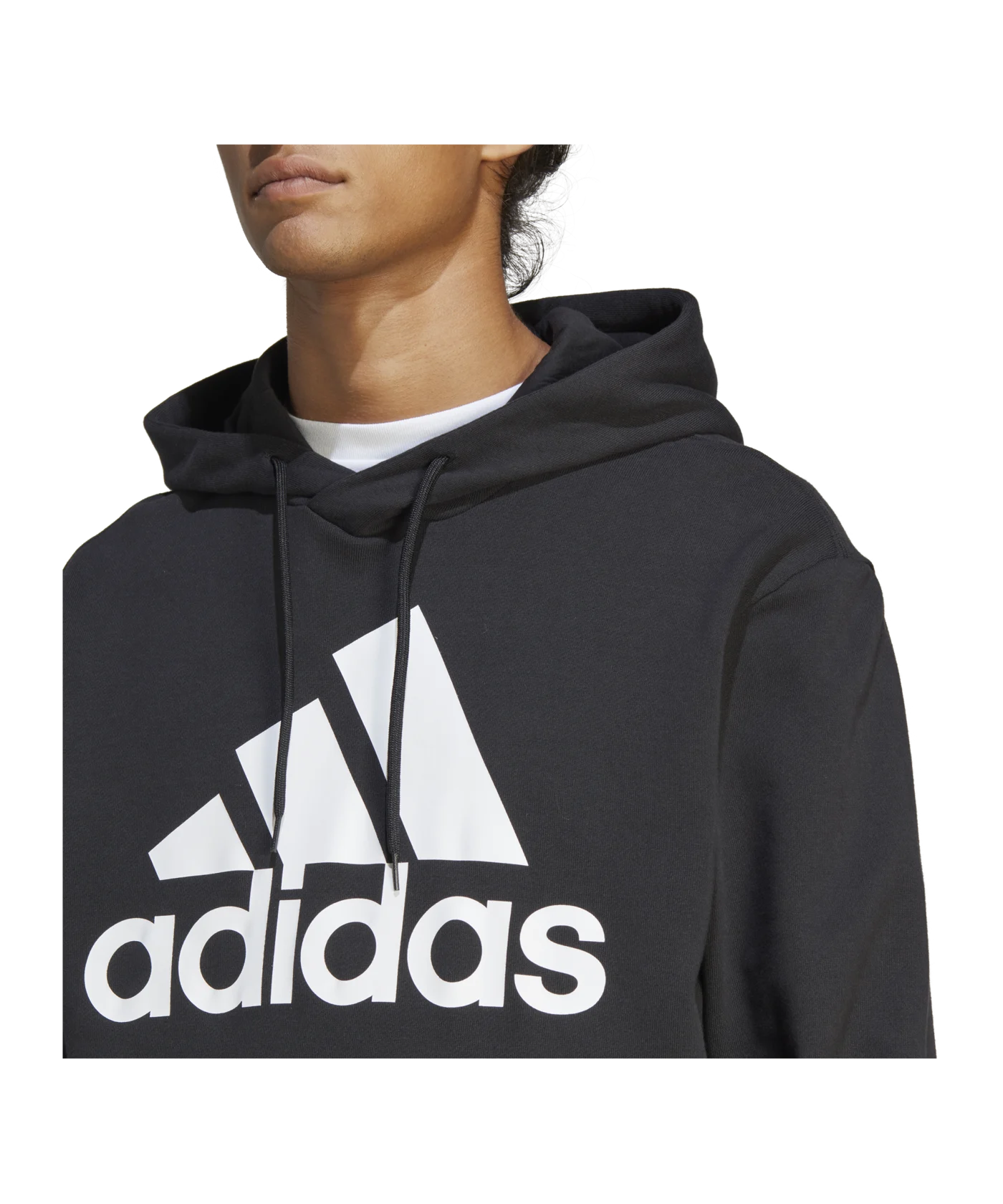 adidas Essentials French Terry Big Logo Hoodie Black