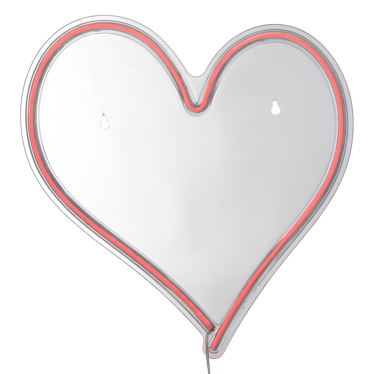 NEON LED MURAL COEUR L.32CM