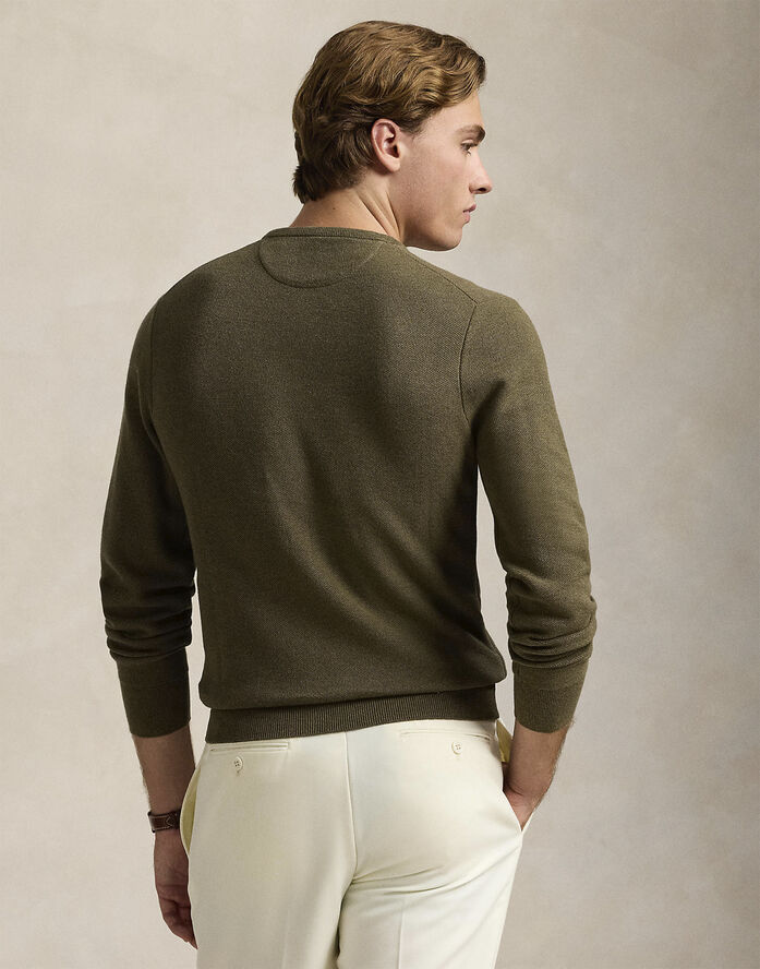 Polo Ralph Lauren 32/2 COTTON-LSL-PLO Cargo olive hthr