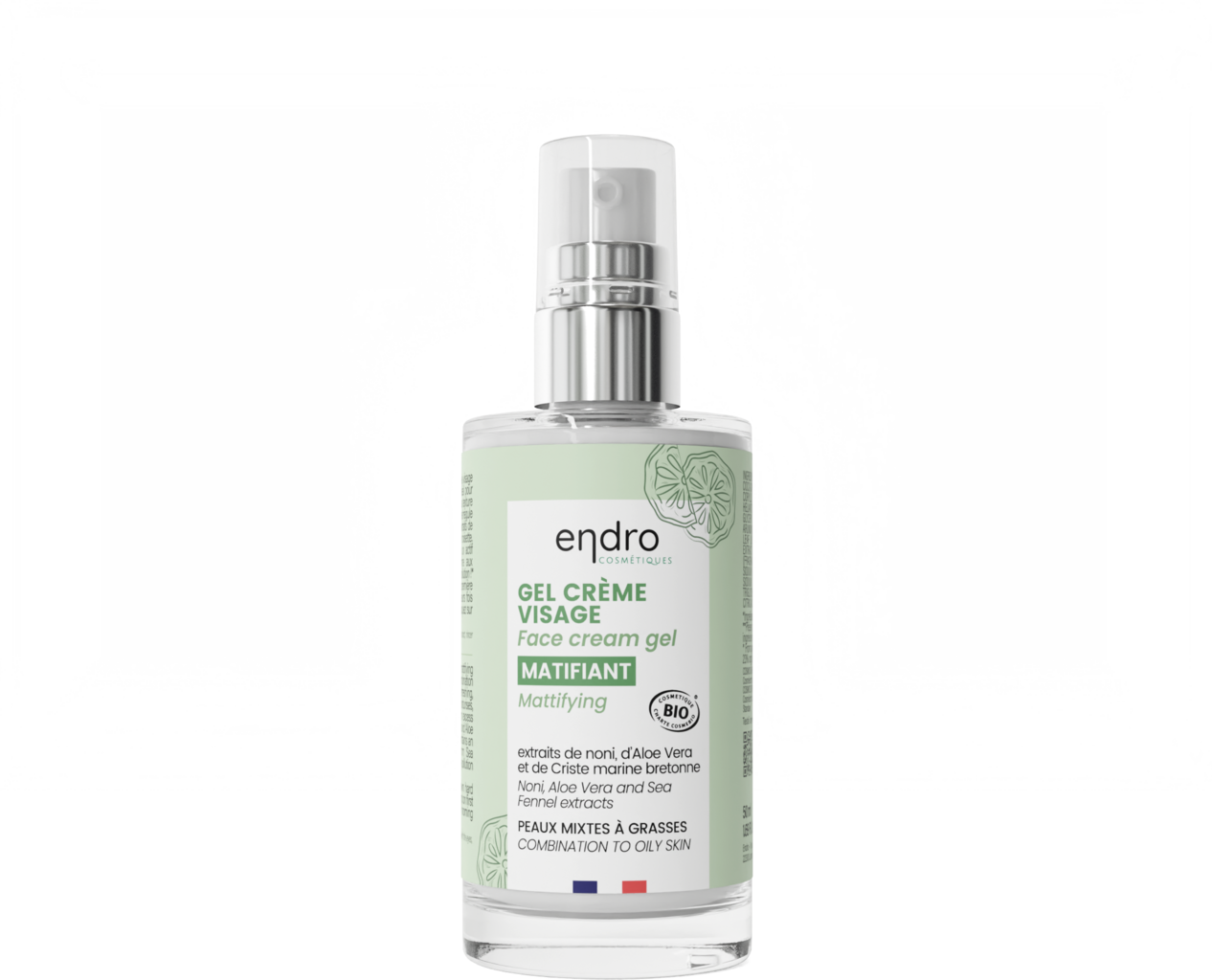 endro cosmétiques  Mattifying Face Cream Gel, 50 ml