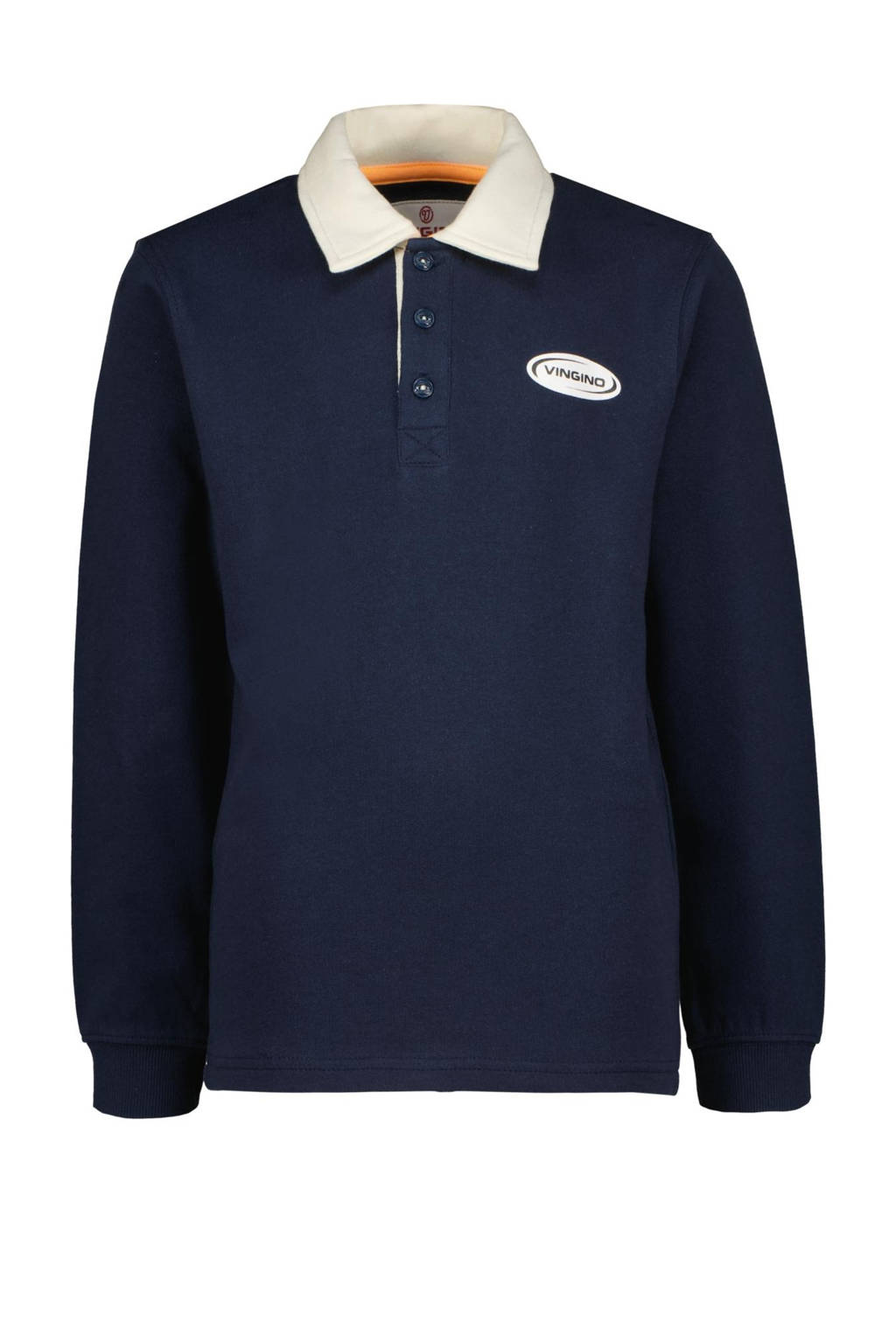 Vingino sweater Neason donkerblauw/wit