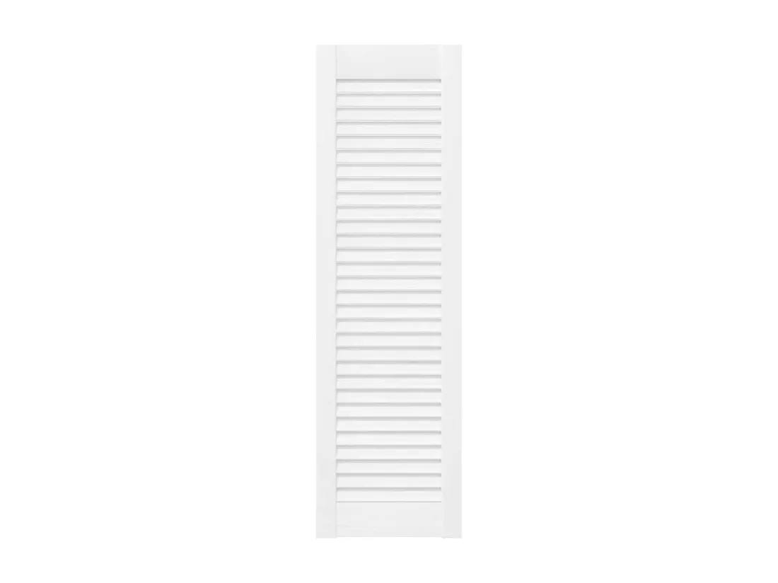 Porte d'armoire à persiennes blanc 99x29,5 cm