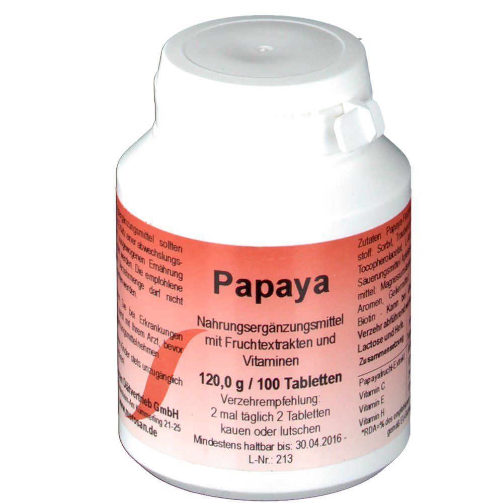 Papaya Kautabletten