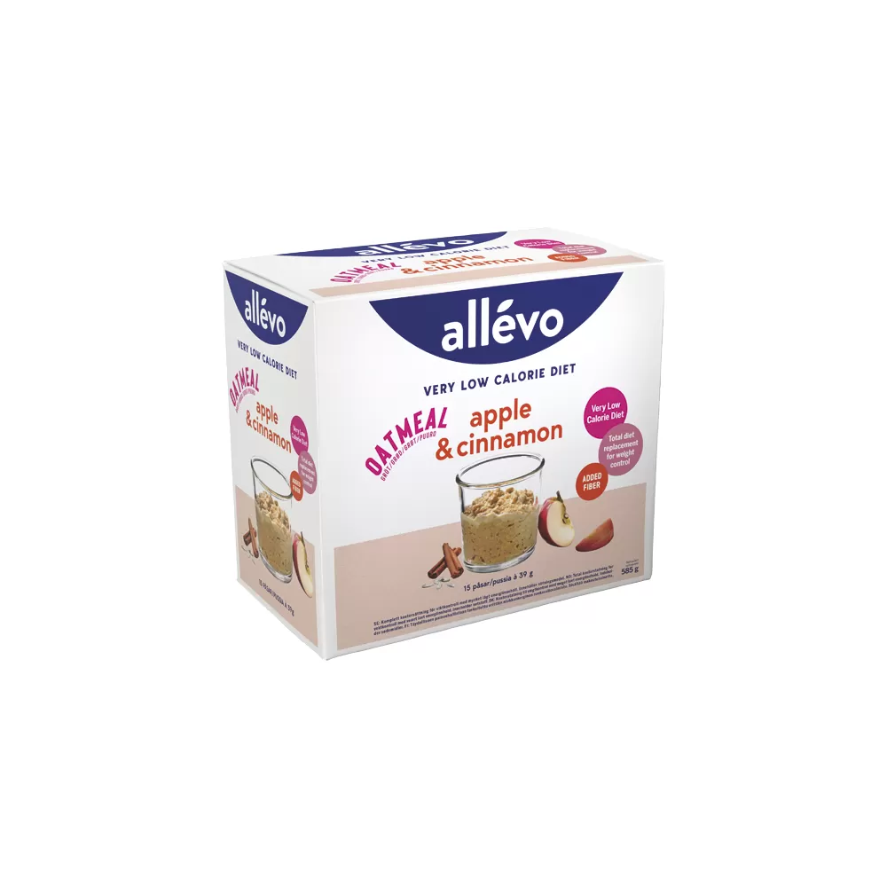 Allévo VLCD Oatmeal Apple & Cinnamon - 15x39 g