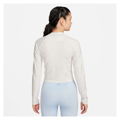 Maillot manches longues Femme Nike Dri-Fit Trail Beige