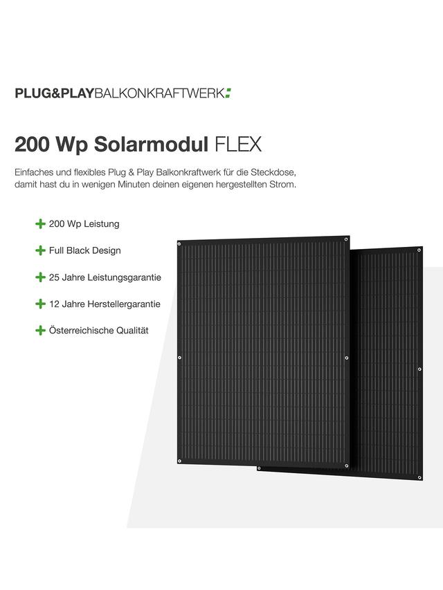 Balkonkraftwerk Flex 400/400 – für Ihr Zuhause