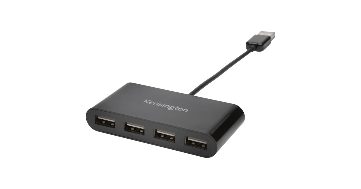 KensingtonUSB 2.0 4-Port usb-hub  (Zwart)