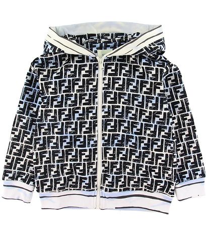 Fendi Kapuzenjacke - Hellblau m. Logo