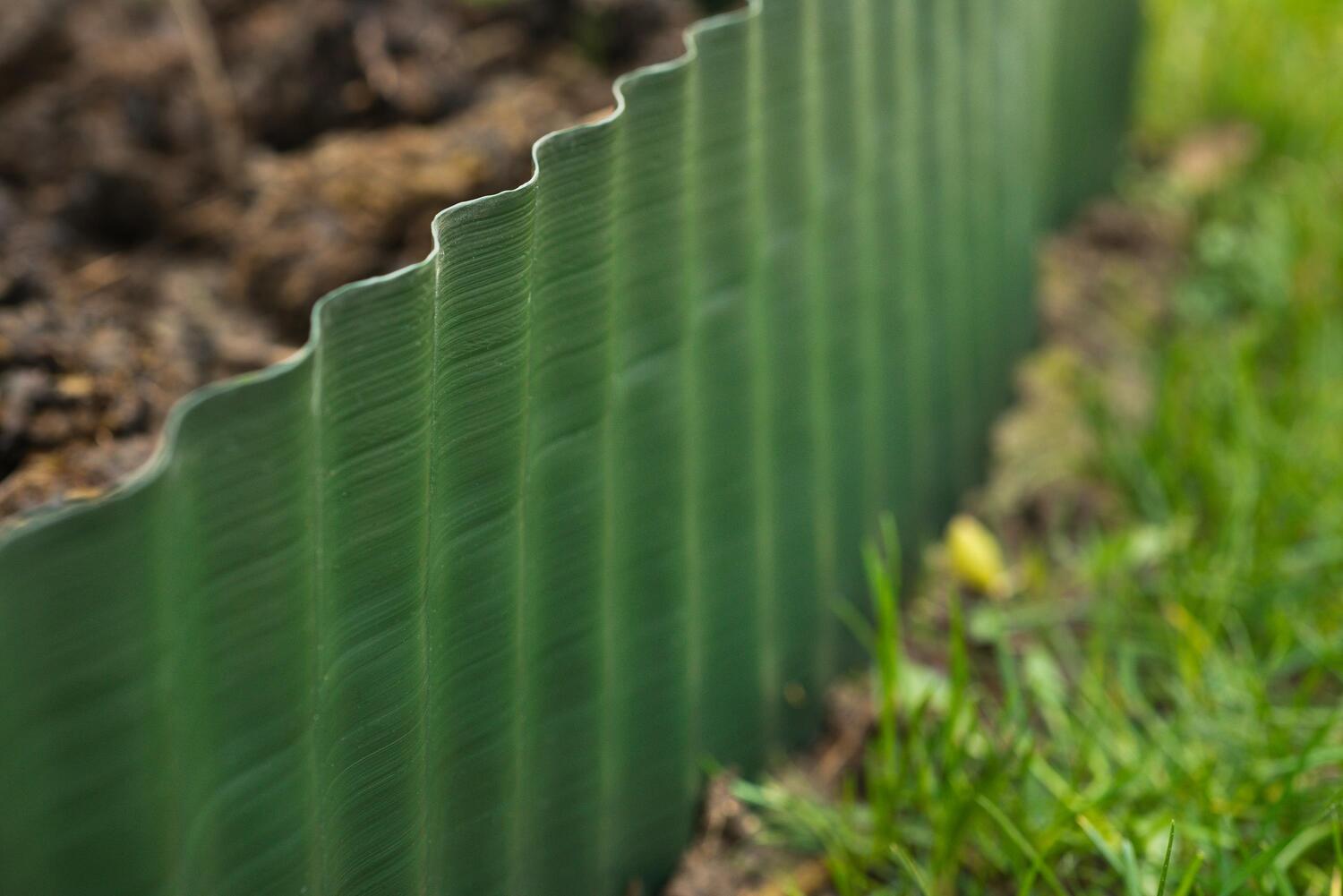 Nature grasrand 15cmx9m groen