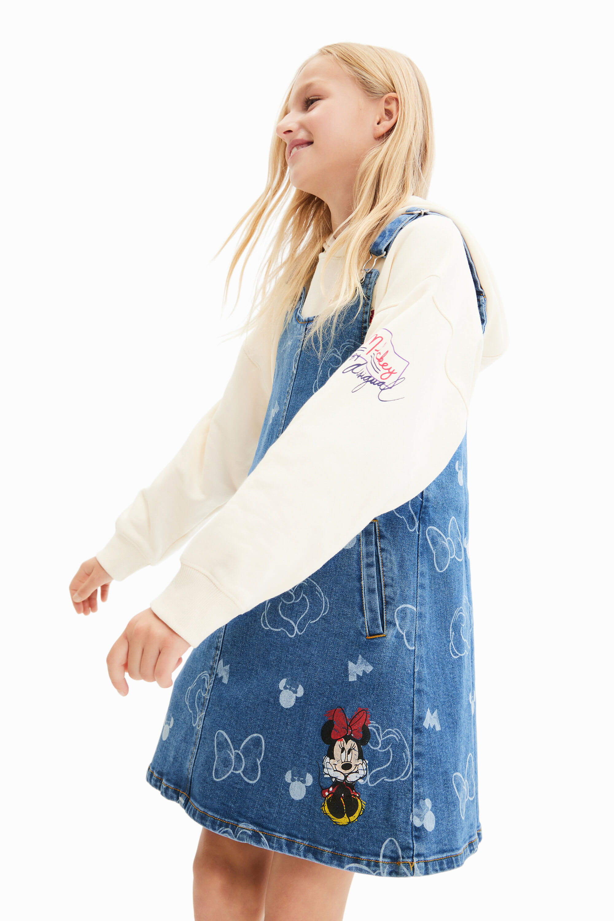 Combinaison jean Minnie Mouse