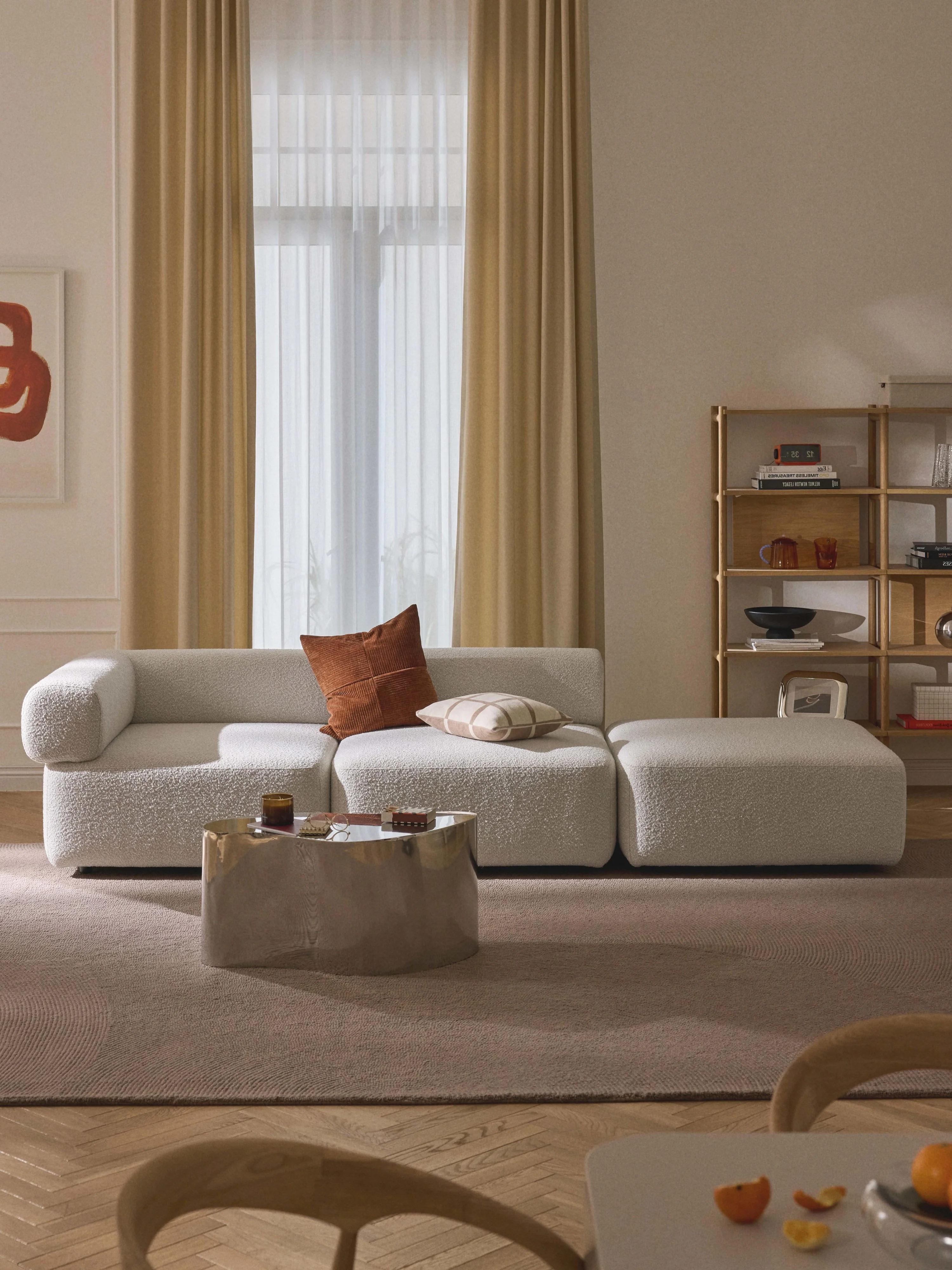 Modulaire bouclé poef Anton