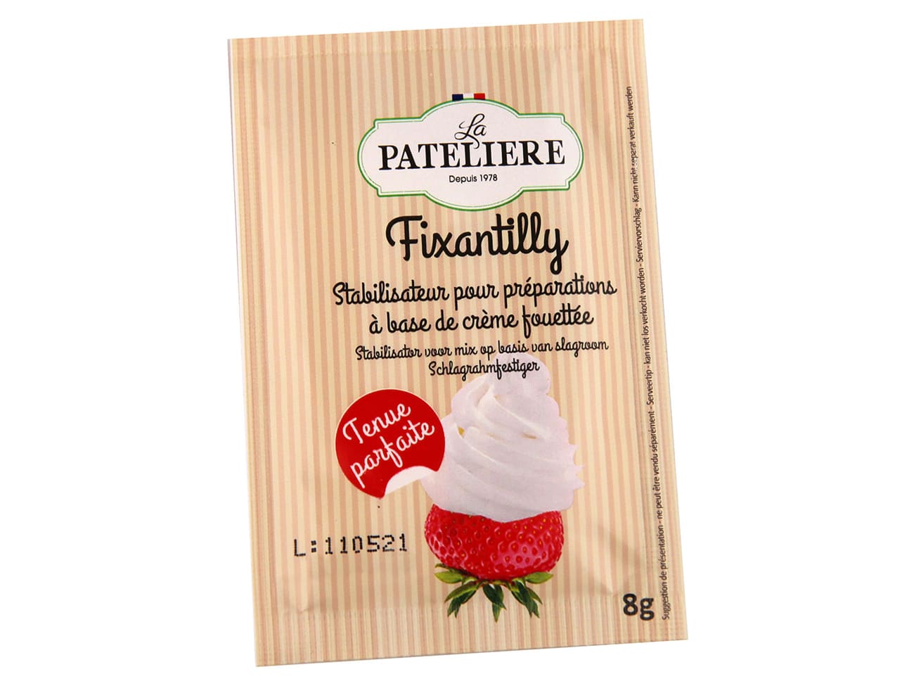 Fixe chantilly - 3 sachets de 8 g - La Patelière