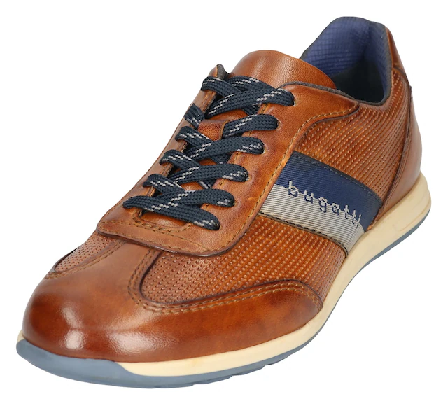 bugatti Sneaker  , Businessschuh, Halbschuh, Schnürschuh mit Kontrast-Streifen