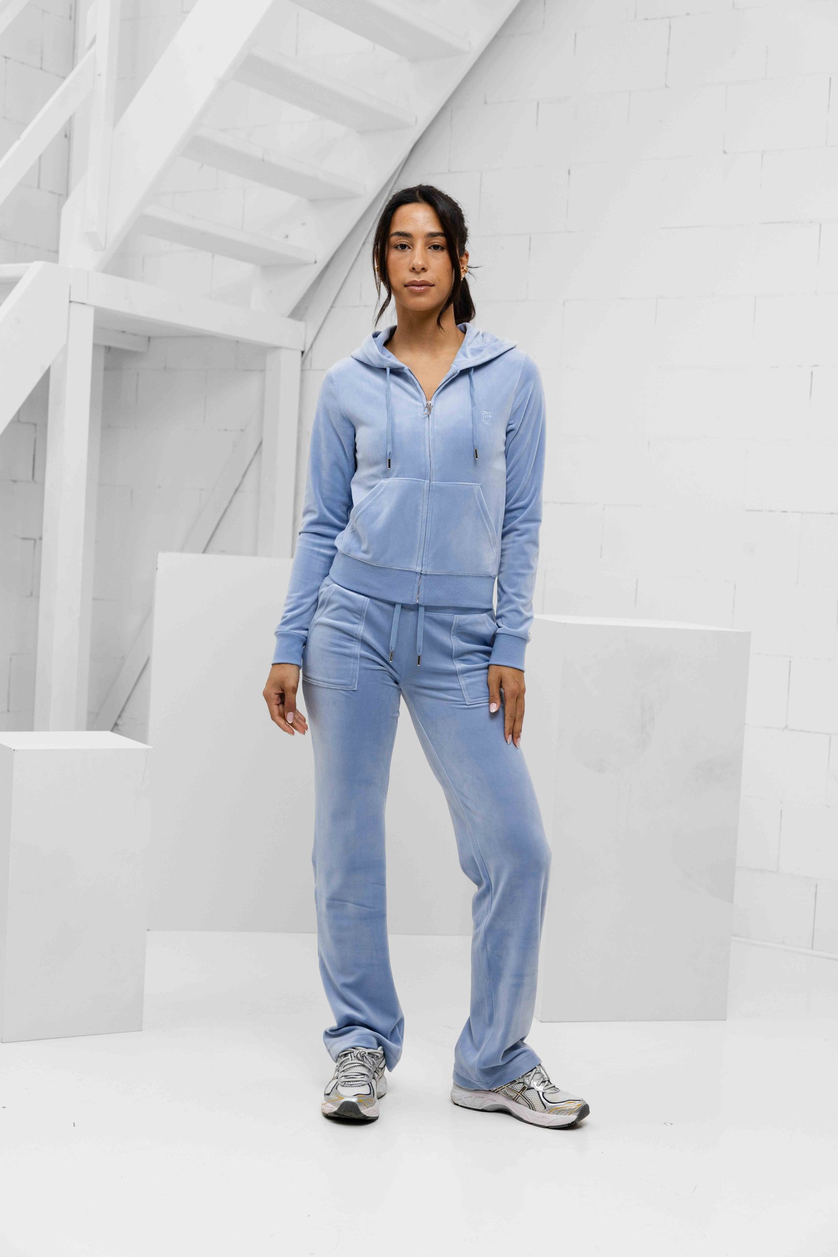 Juicy Couture Robertson Full Zip Trainingspak Dames Lichtblauw