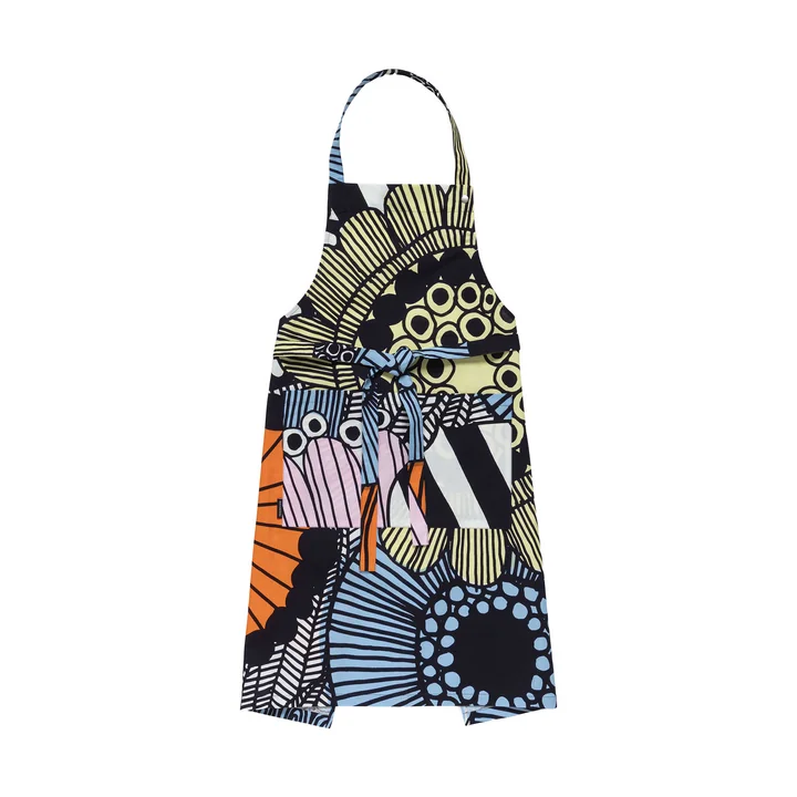 Marimekko - Siirtolapuutarha Gartenschürze, weiss / hellgelb / orange / hellblau