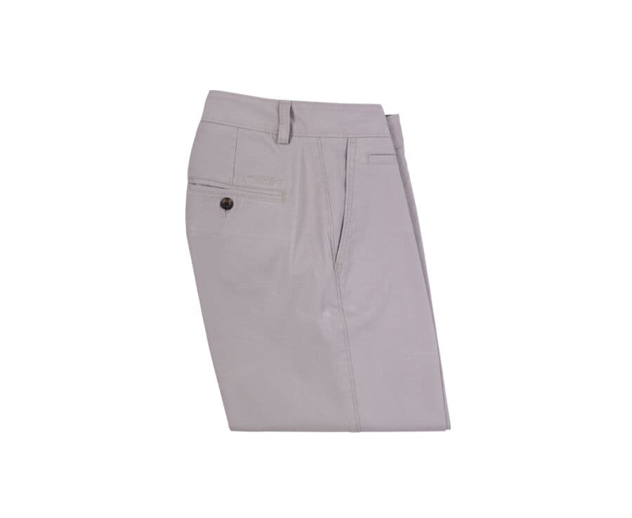 Bermuda chino homme Greige Foncé - BARRY