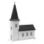 Kirke med spilledåse og LED-belysning 40 cm