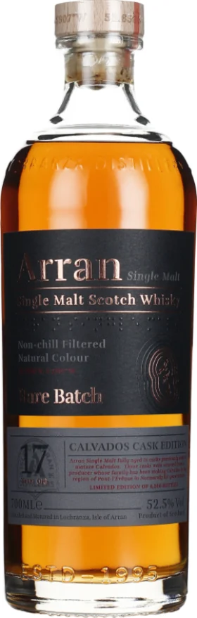 ARRAN 17 YEARS 2005 RARE BATCH CALVADOS 70CL