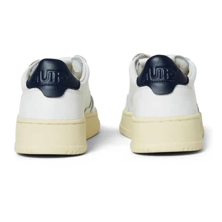Autry Baskets Medalist Low Cuir | Bleu marine