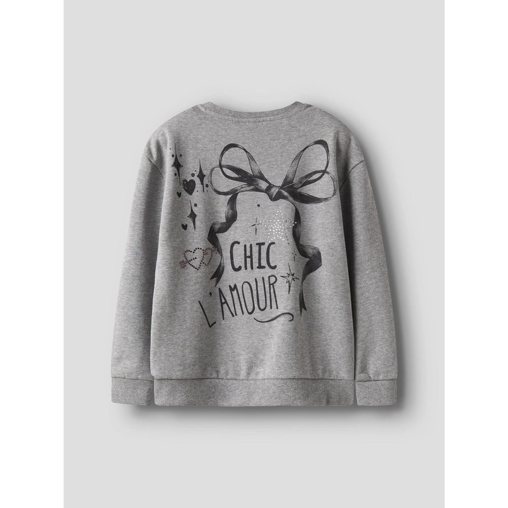 Køb Name It Grey Melange Nkfrastin Ls Rlx Sweat Bru