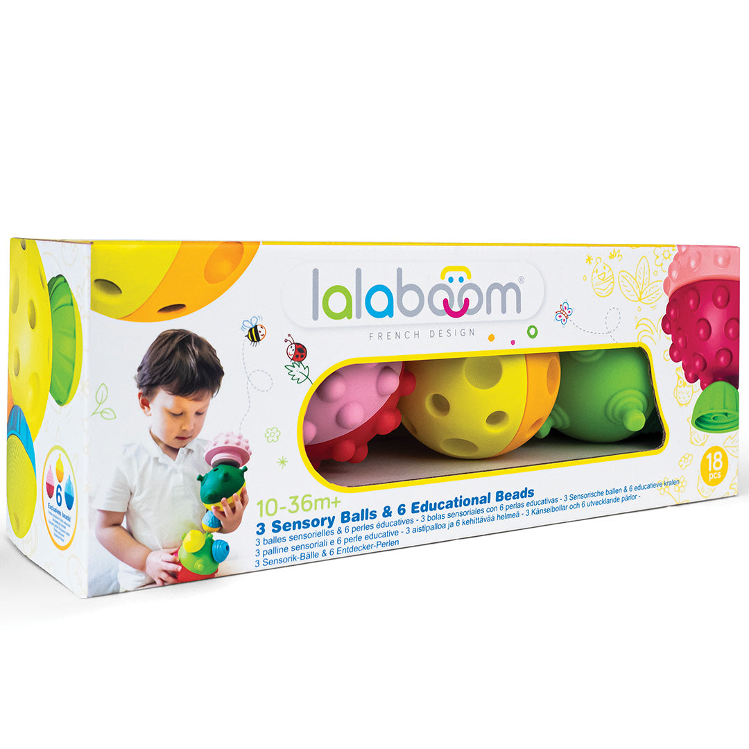lalaboom sensorische ballen en klikkralen - 18st