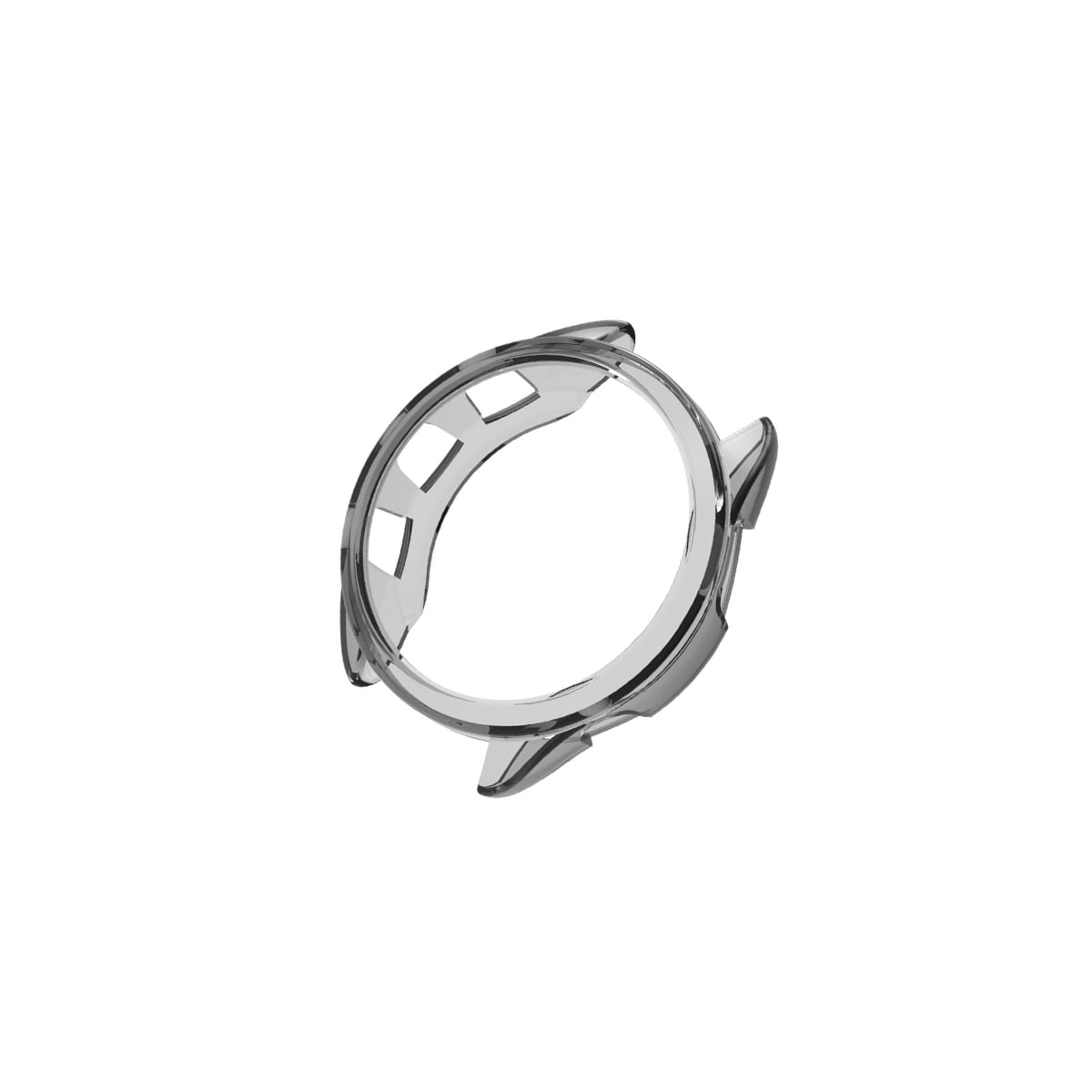 TPU-klokkebeskyttelsesveske for Garmin Forerunner 165 Gjennomsiktig+svart