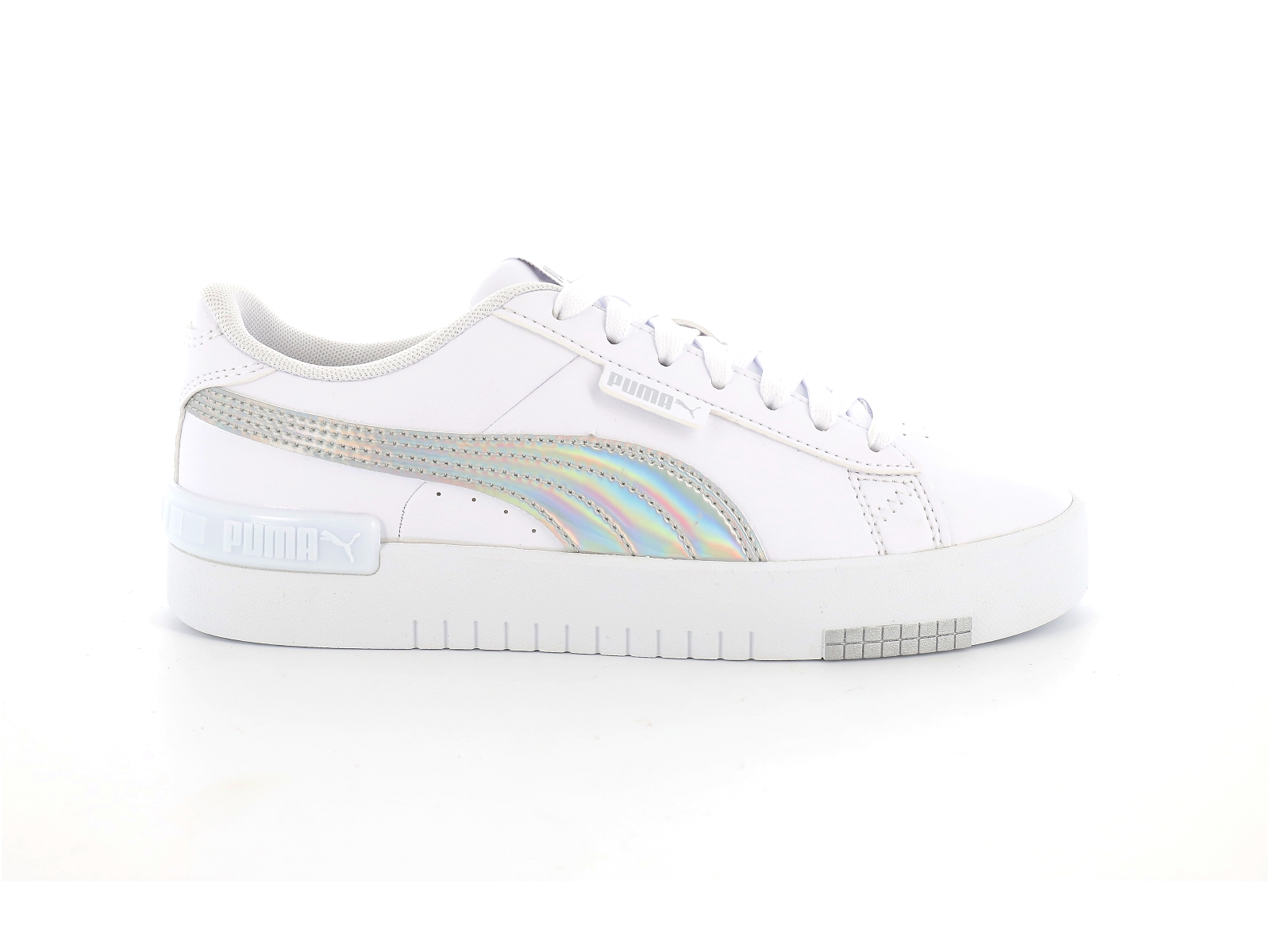 Puma-382661 Synthétique Blanc Argent