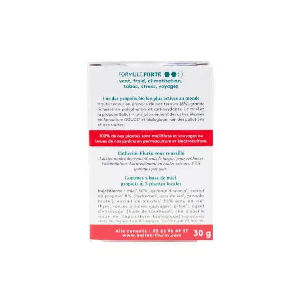 Ballot-Flurin Propolis Strong Gums Pyrenees Throat Orgânico 30g