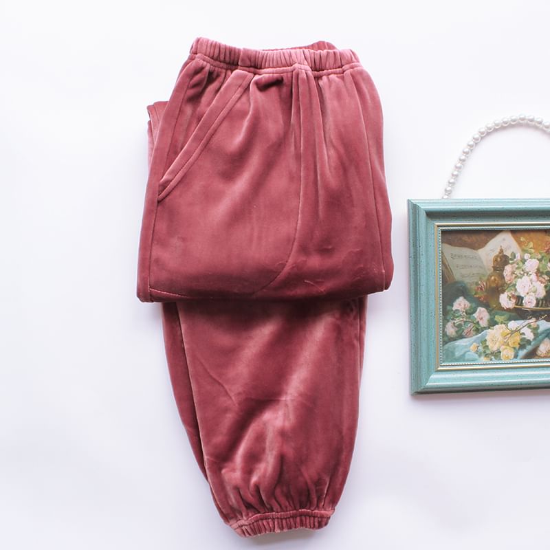 Dogini - Bijpassende fleece pyjamabroek voor koppels (verschillende ontwerpen)